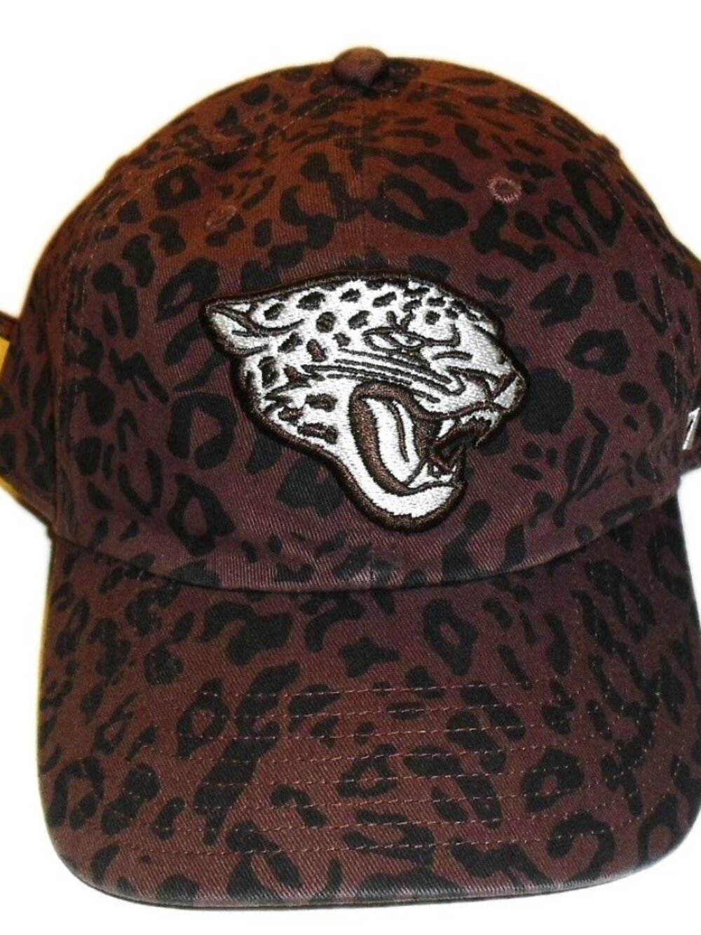 Jacksonville Jaguars Womens 47 Brand Cheetah Leopard Print Strapback hat New Nfl